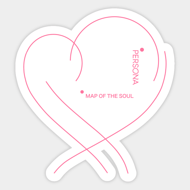map of the soul - persona Sticker by tonguetied